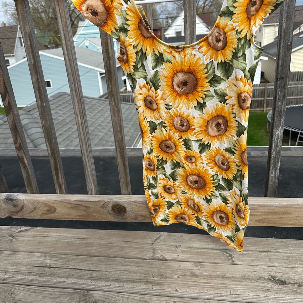 Forever 21 Asymmetrical Cream Dress